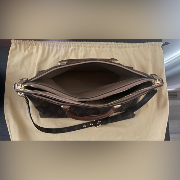 LV Louis Vuitton Monogram Pallas MM bag in caffe latte MINT CONDITION - Picture 5 of 13